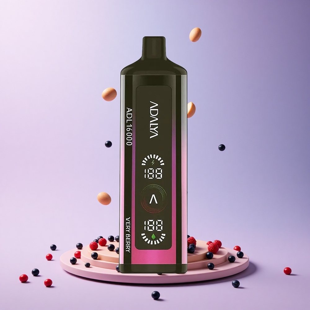 Adalya ADL 16000 PRO Very Berry Smart Mesh Coil USB-C Rechargeable