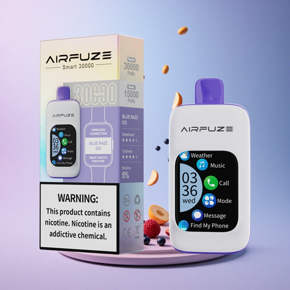 AirFuze Smart 30000 Blue Razz Ice 5% Nicotine 900mAh
