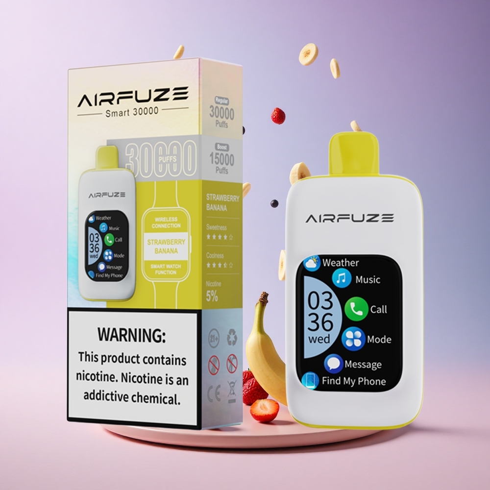 AirFuze Smart 30000 Strawberry Banana 5% Nicotine 900mAh Type-C