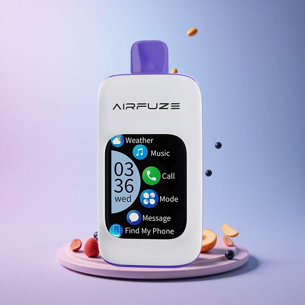 AirFuze Smart Pro 40000 Blue Razz Ice Rechargeable 900mAh Wireless Music