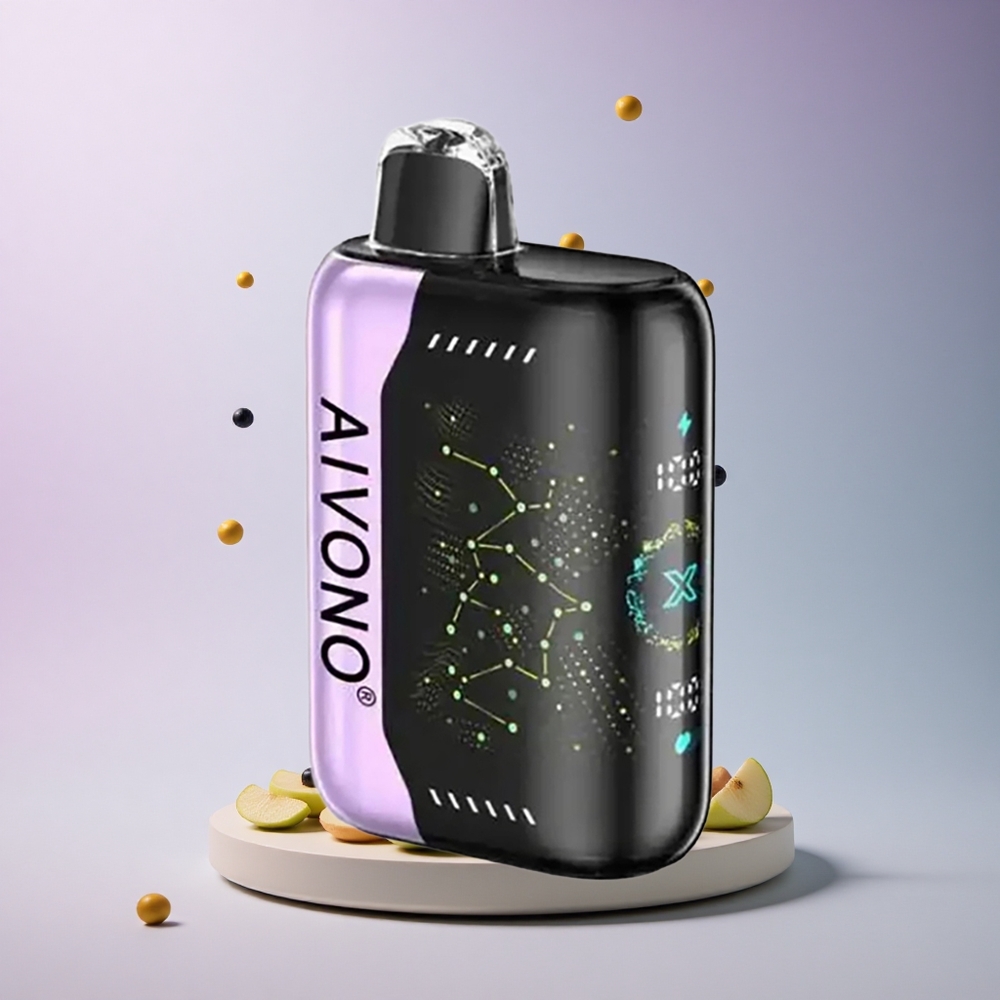 Aivono Aim Boom 25000 Green Apple Grape 0% Nicotine 650mAh