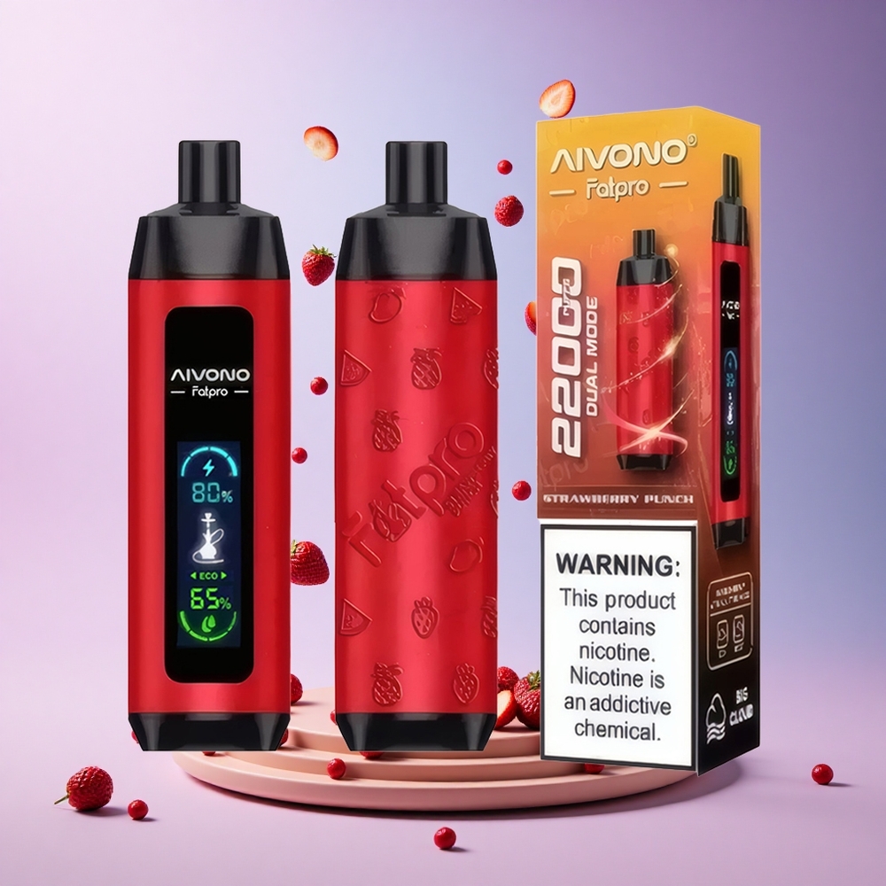 Aivono Aim Fatpro 22000 Strawberry Punch 5% Nicotine 600mAh