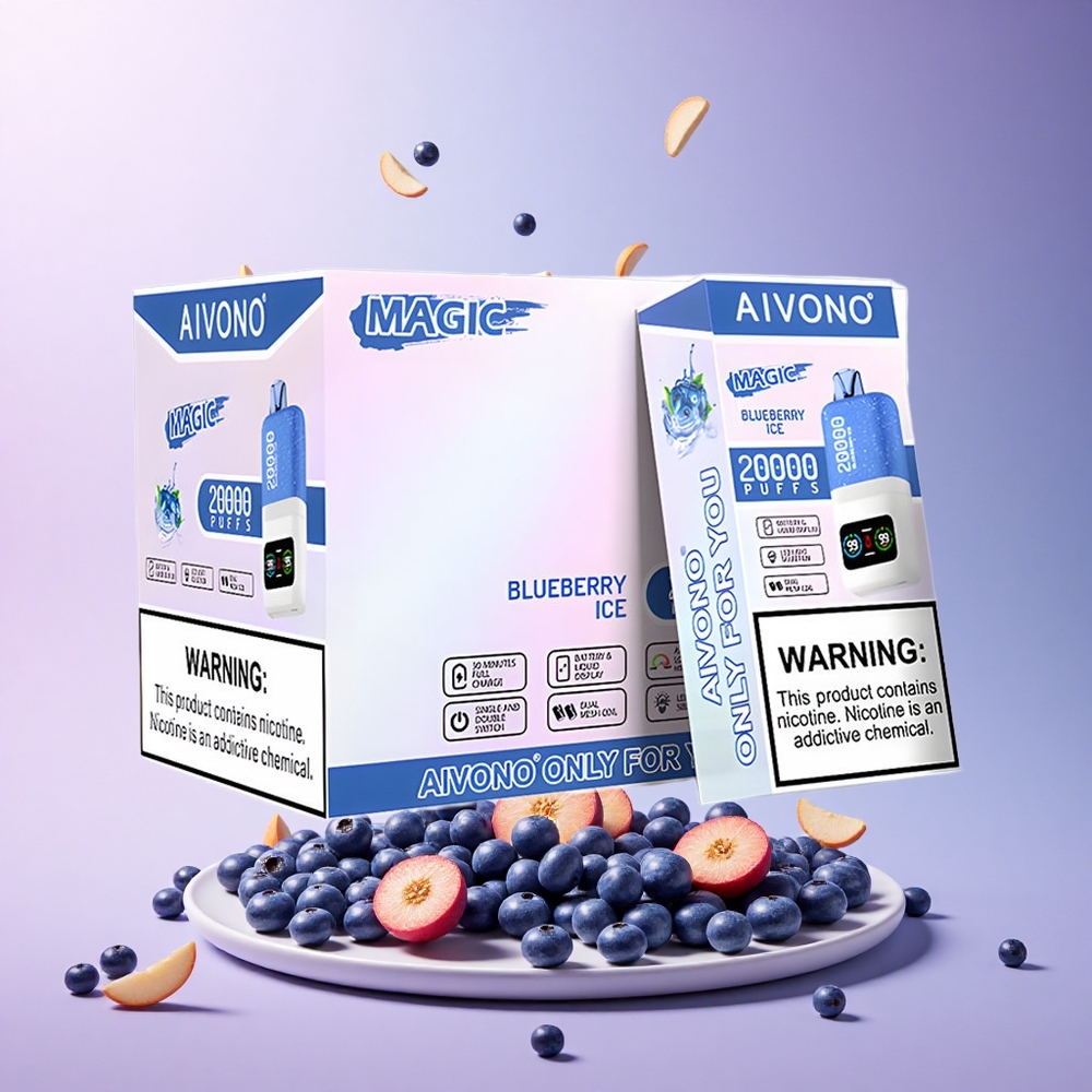 Aivono Aim Magic 20000 Blueberry Ice Dual Mesh LCD 600mAh