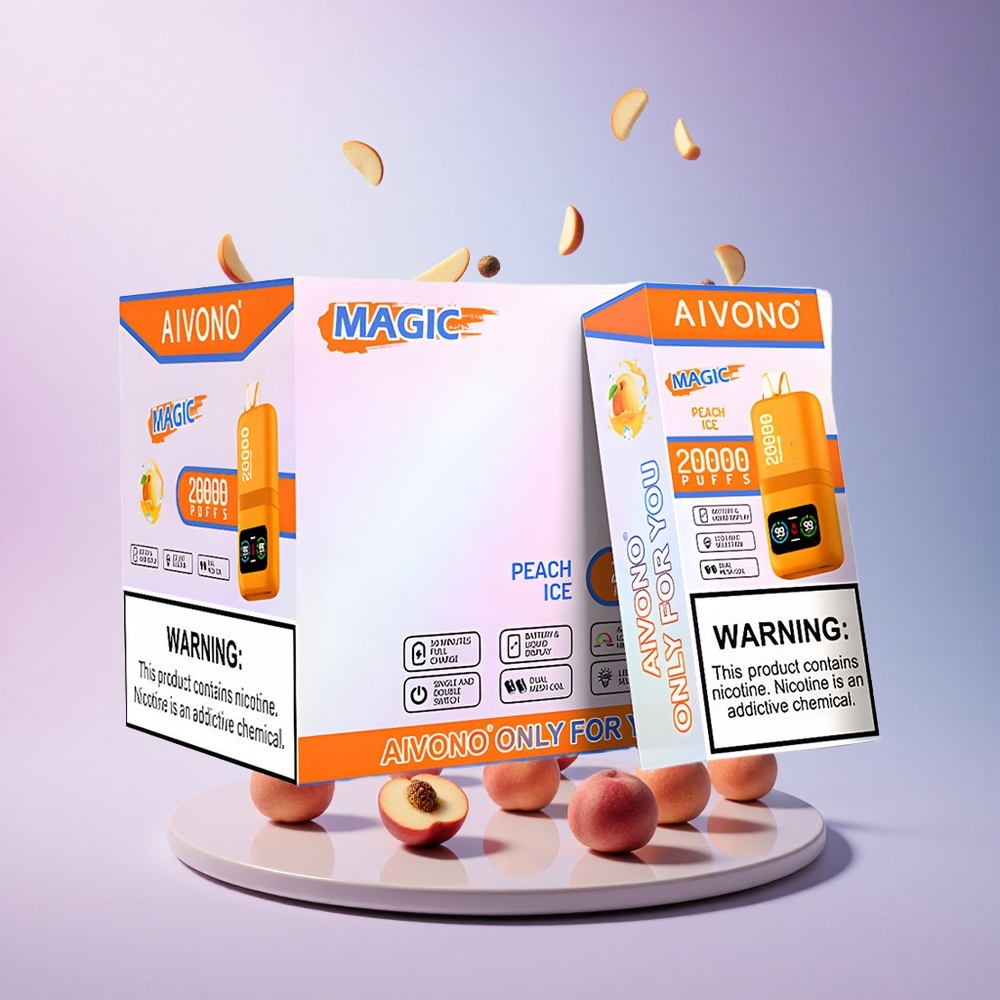 Aivono Aim Magic 20000 Peach Ice Dual Mesh LCD 600mAh