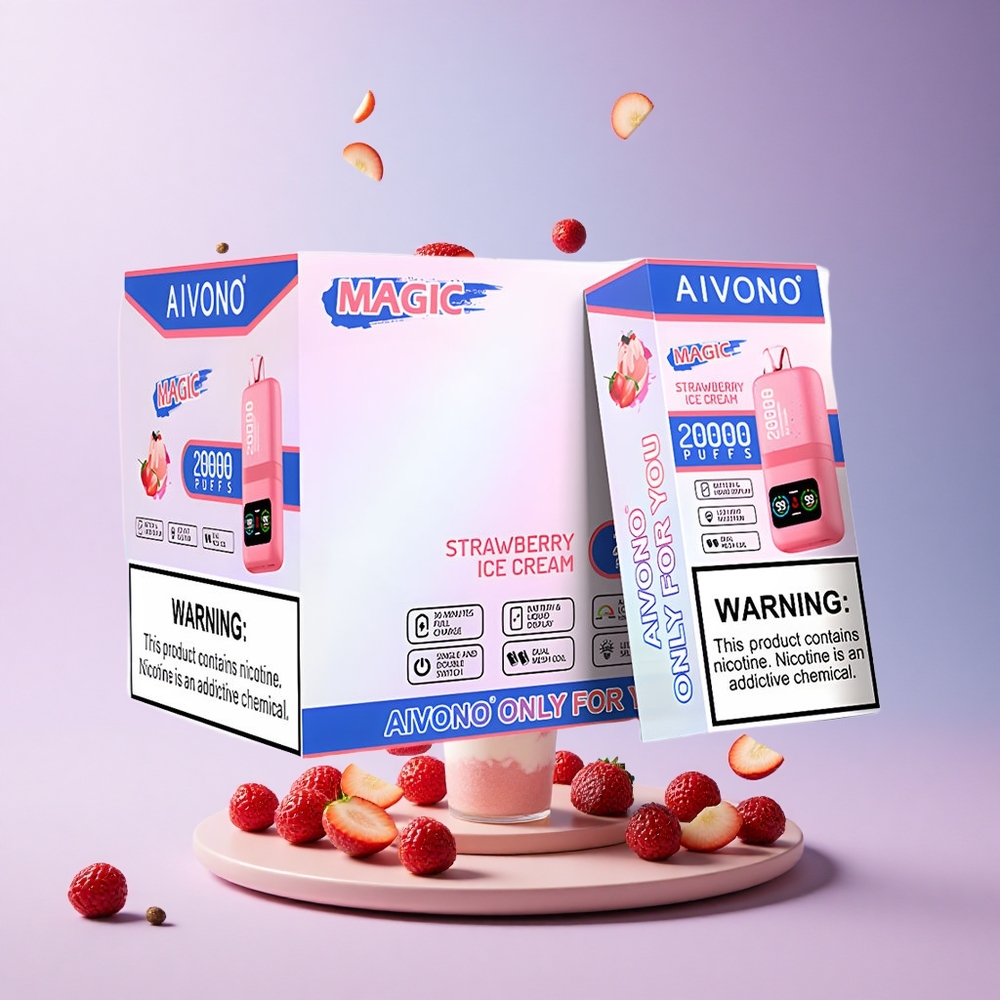 Aivono Aim Magic 20000 Strawberry Ice Cream Dual Mesh 600mAh 5% Nicotine