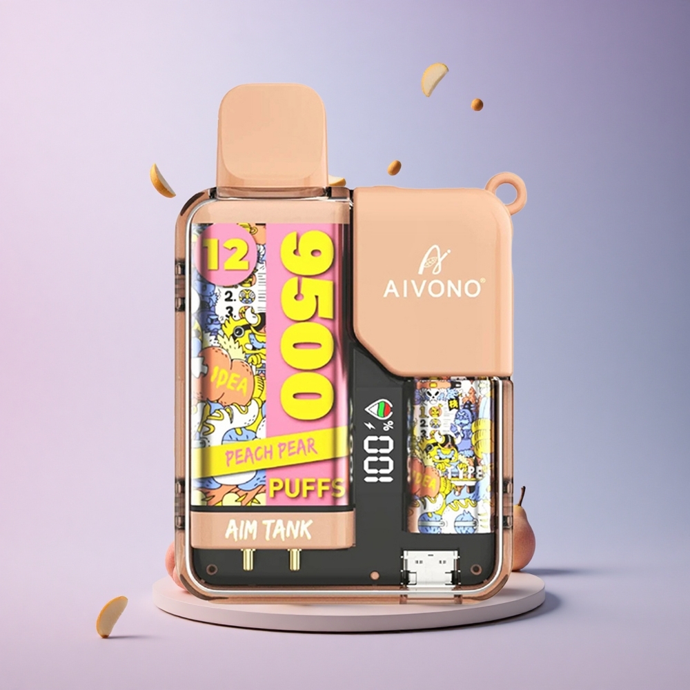 Aivono Aim Tank 9500 Peach Pear 650mAh 18ml Mesh Coil