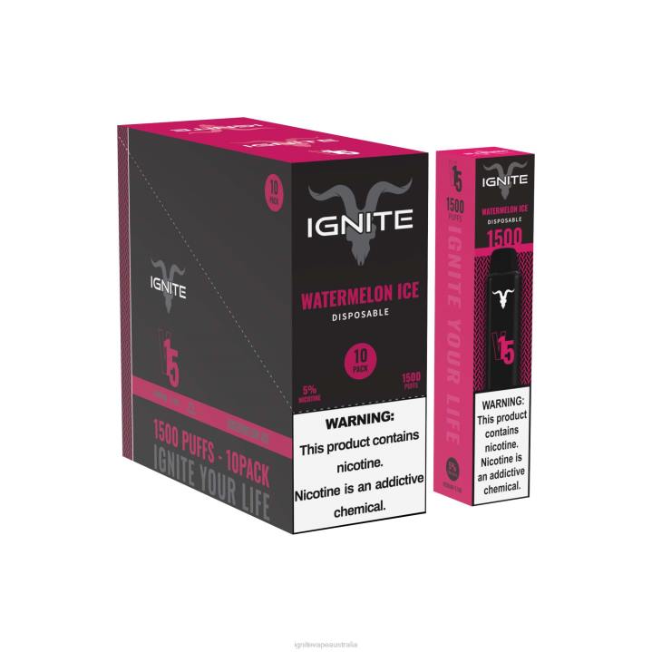 RP6R102 IGNITE V15 Vape Pen 10-Pack Ignite Australia - Icy Mint