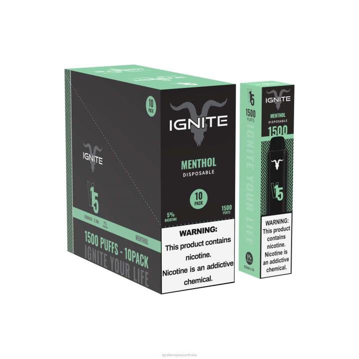 RP6R105 IGNITE V15 Vape Pen 10-Pack Ignite sydney - Strawberry Guava Ice