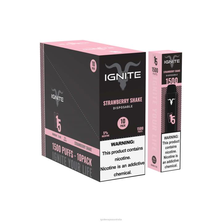 RP6R105 IGNITE V15 Vape Pen 10-Pack Ignite sydney - Strawberry Guava Ice