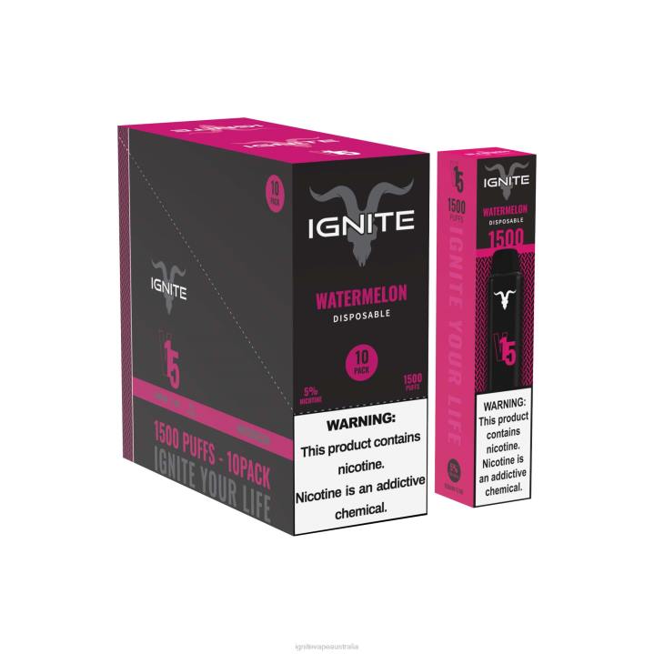 RP6R105 IGNITE V15 Vape Pen 10-Pack Ignite sydney - Strawberry Guava Ice