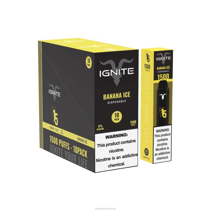 RP6R105 IGNITE V15 Vape Pen 10-Pack Ignite sydney - Strawberry Guava Ice