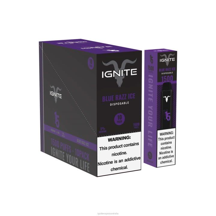 RP6R105 IGNITE V15 Vape Pen 10-Pack Ignite sydney - Strawberry Guava Ice