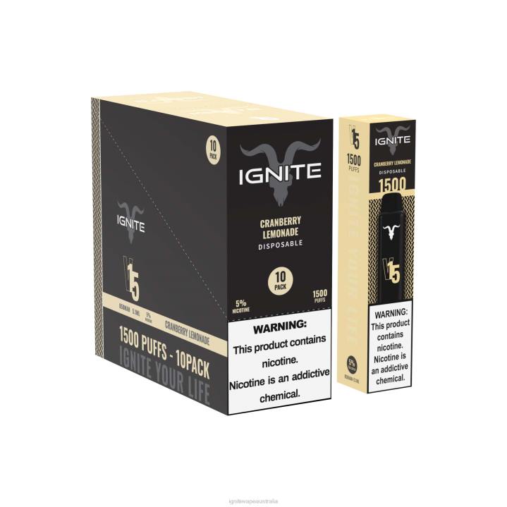 RP6R105 IGNITE V15 Vape Pen 10-Pack Ignite sydney - Strawberry Guava Ice
