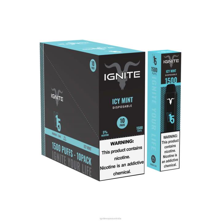 RP6R105 IGNITE V15 Vape Pen 10-Pack Ignite sydney - Strawberry Guava Ice