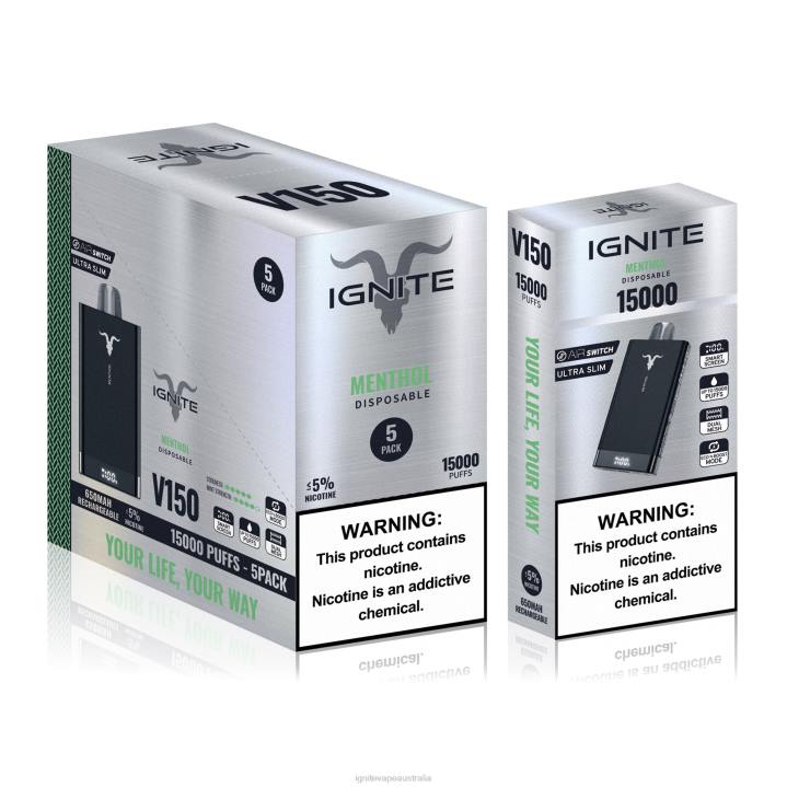 RP6R84 IGNITE V150 Vape Pen 5-Pack Ignite group Australia pty ltd - Dragon Fruit Lemonade