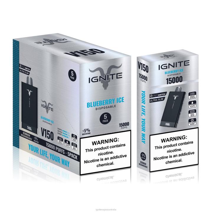 RP6R84 IGNITE V150 Vape Pen 5-Pack Ignite group Australia pty ltd - Dragon Fruit Lemonade