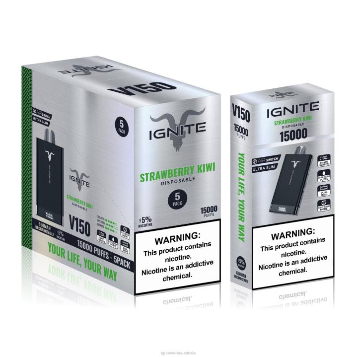 RP6R84 IGNITE V150 Vape Pen 5-Pack Ignite group Australia pty ltd - Dragon Fruit Lemonade