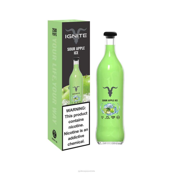 RP6R118 IGNITE V25 Vape Pen Ignite flavours - Sour Apple Ice