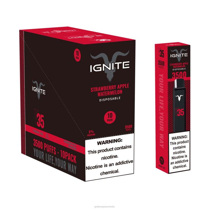 RP6R129 IGNITE V35 Vape Pen 10-Pack Ignite for sale - Watermelon Apple Ice