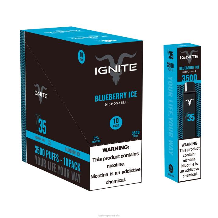 RP6R129 IGNITE V35 Vape Pen 10-Pack Ignite for sale - Watermelon Apple Ice