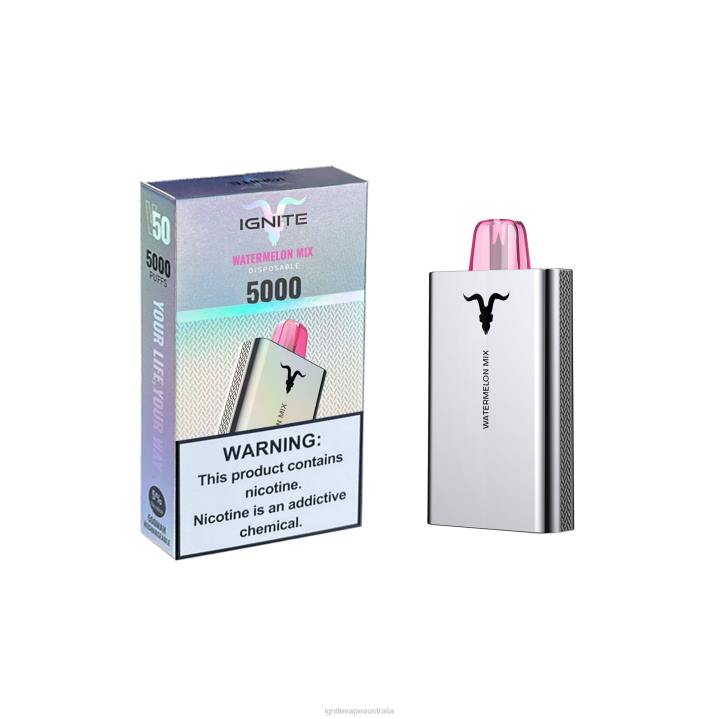 RP6R24 IGNITE V50 Vape Pen Ignite group Australia pty ltd - Aloe Grape