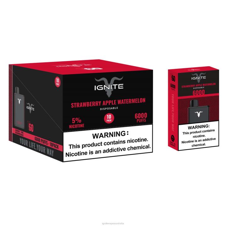 RP6R18 IGNITE V60 Vape Pen 10-Pack Ignite flavours - Grape Ice