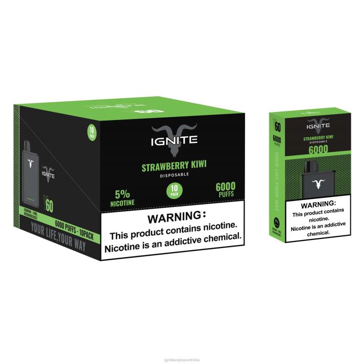RP6R18 IGNITE V60 Vape Pen 10-Pack Ignite flavours - Grape Ice