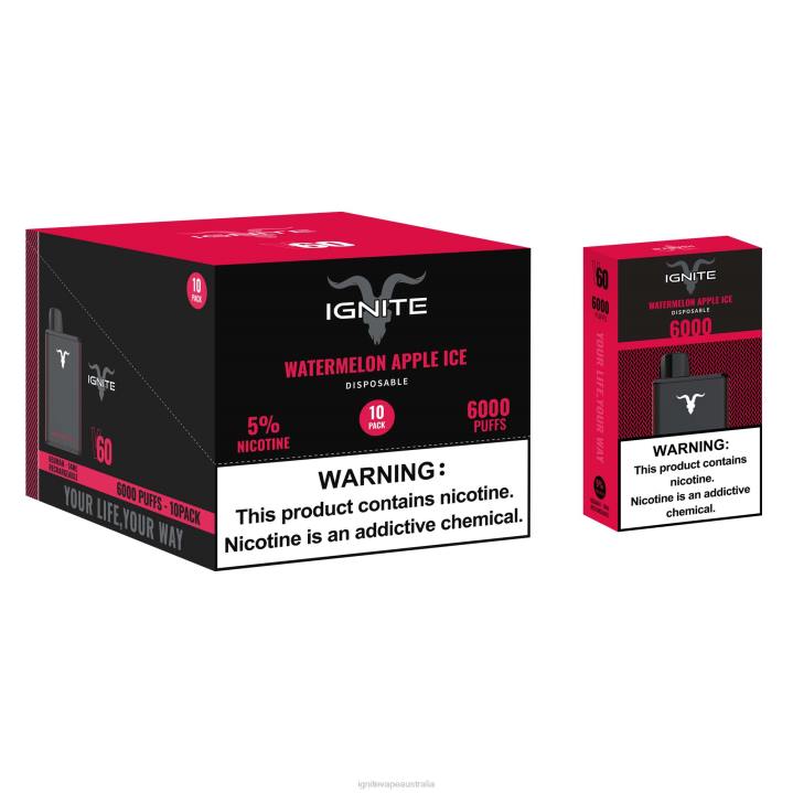 RP6R18 IGNITE V60 Vape Pen 10-Pack Ignite flavours - Grape Ice