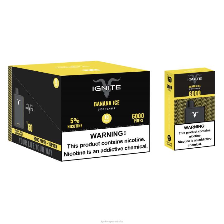 RP6R18 IGNITE V60 Vape Pen 10-Pack Ignite flavours - Grape Ice
