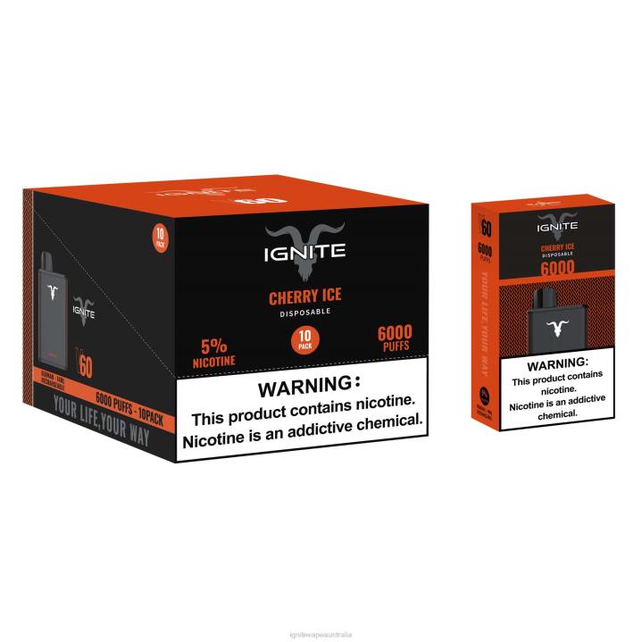 RP6R18 IGNITE V60 Vape Pen 10-Pack Ignite flavours - Grape Ice