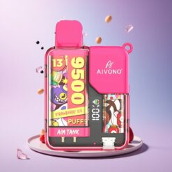 Aivono Aim Tank 9500 Strawberry Ice 650mAh 5% Nicotine