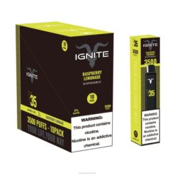 RP6R125 IGNITE V35 Vape Pen 10-Pack Ignite sydney - Raspberry Lemonade