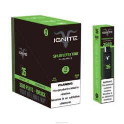 RP6R127 IGNITE V35 Vape Pen 10-Pack Ignite vape Aus - Strawberry Kiwi
