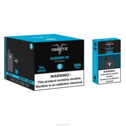RP6R13 IGNITE V60 Vape Pen 10-Pack Ignite Australia Melbourne - Blueberry Ice