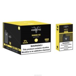 RP6R1 IGNITE V60 Vape Pen 10-Pack Ignite vape Australia - Banana Ice